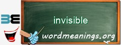 WordMeaning blackboard for invisible